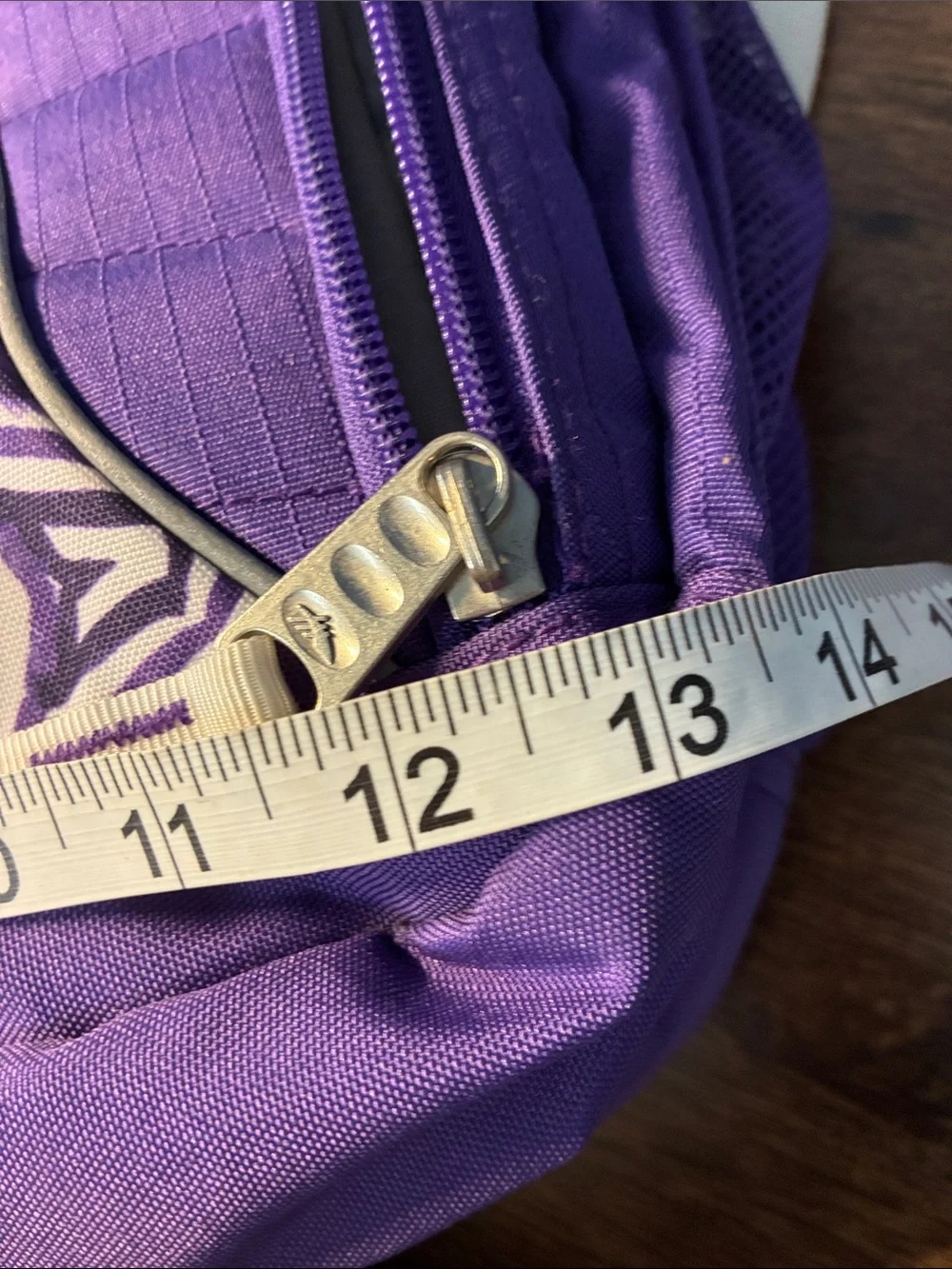 High Sierra Purple and White Pattern Backpack